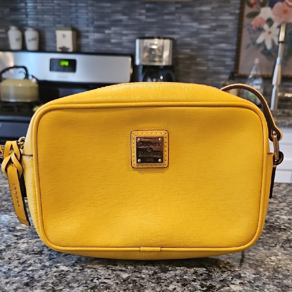 Dooney & Bourke Yellow Crossbody Camera Bag